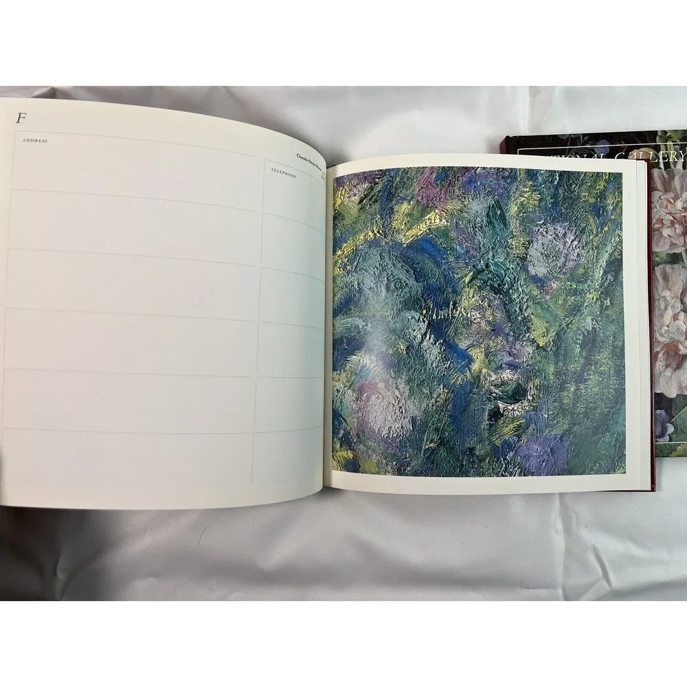 3 of VTG National Gallery Fruit & Flowers Address Book Retro 8” Hardcover London